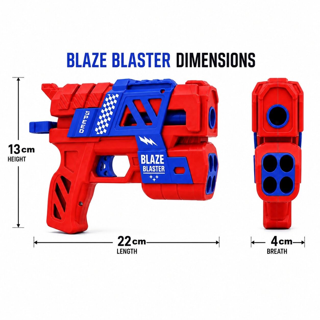 King Toyz Blaze Blaster Soft Bullet Toy Gun