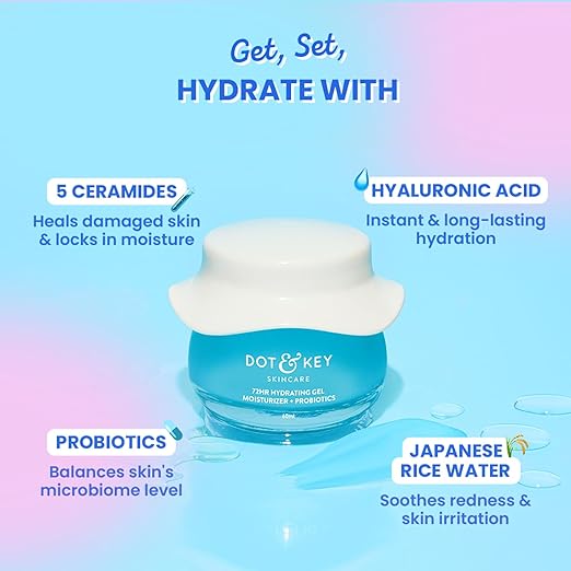 Dot & Key 72Hr Hydrating Gel Moisturizer + Probiotics