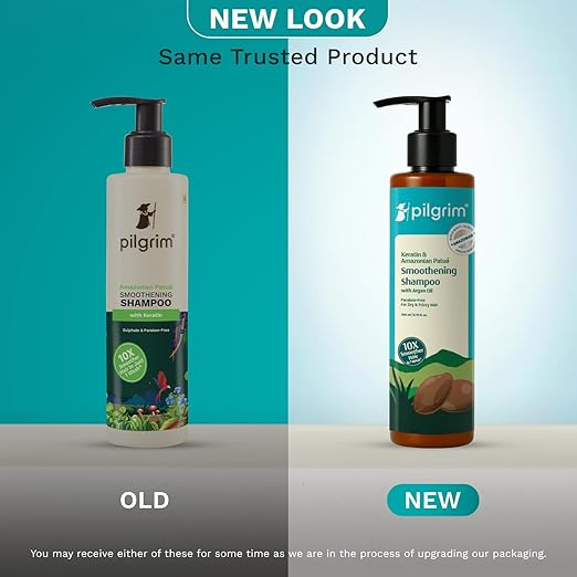 Pilgrim Patua & Keratin Hair SMOOTHENING SHAMPOO for Dry & Frizzy hair