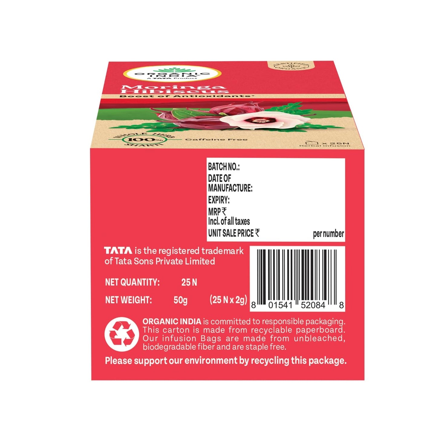 A TATA Product - Organic India Moringa Hibiscus