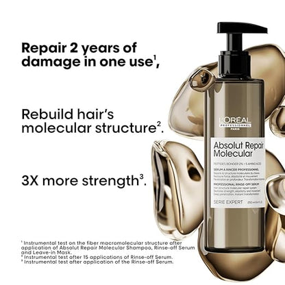 L'Oréal Professionnel Absolut Repair Molecular Deep Repairing Rinse-off Serum for Damaged Hair