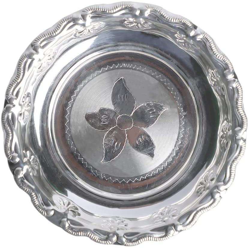 Pure Silver Plate With Design 45.81 grams 5" Diameter