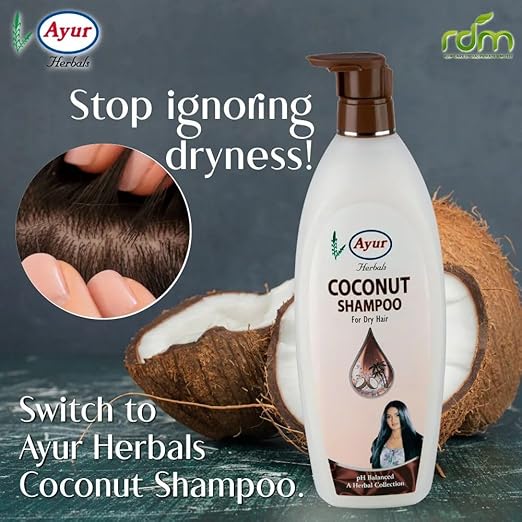 Ayur Herbals Coconut Shampoo For Dry Hair 