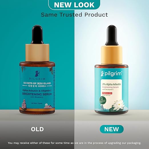 Pilgrim Korean 2% Alpha Arbutin & 3% Vitamin C Brightening Face Serum