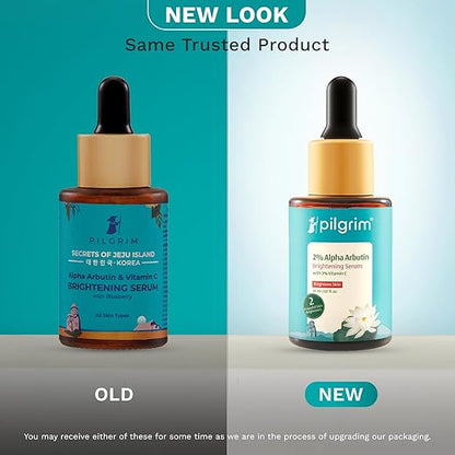Pilgrim Korean 2% Alpha Arbutin & 3% Vitamin C Brightening Face Serum