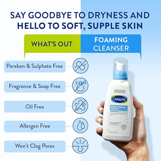 Cetaphil Foaming Face Wash, Gentle Foaming Cleanser