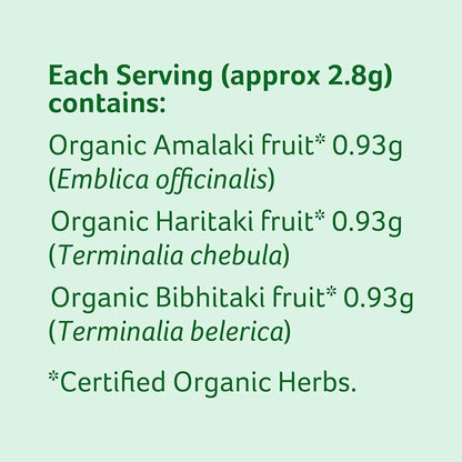 Organic India Triphala Powder box Powder - PUSHMYCART