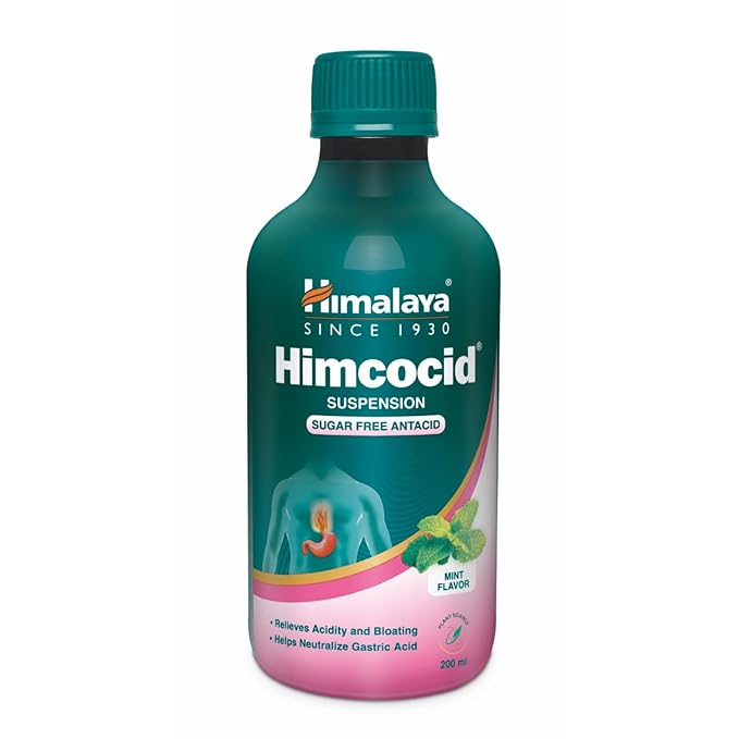 Himalaya Himcocid Sugar Free Suspension - Antacid Mint - PUSHMYCART