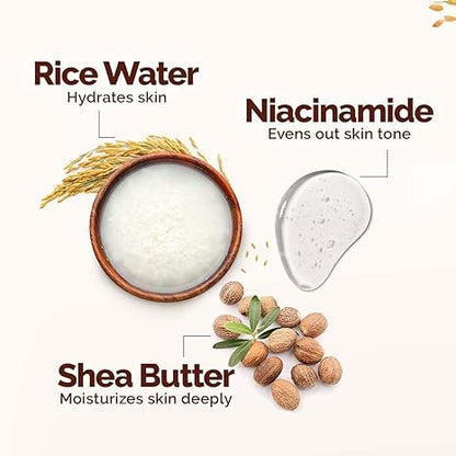 Mamaearth Rice Water Hydrating Body Lotion - PUSHMYCART