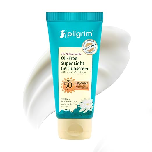 Pilgrim 5% Niacinamide Oil-Free Super Light Gel Sunscreen SPF 50 PA++++