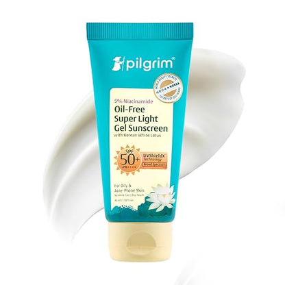 Pilgrim 5% Niacinamide Oil-Free Super Light Gel Sunscreen SPF 50 PA++++