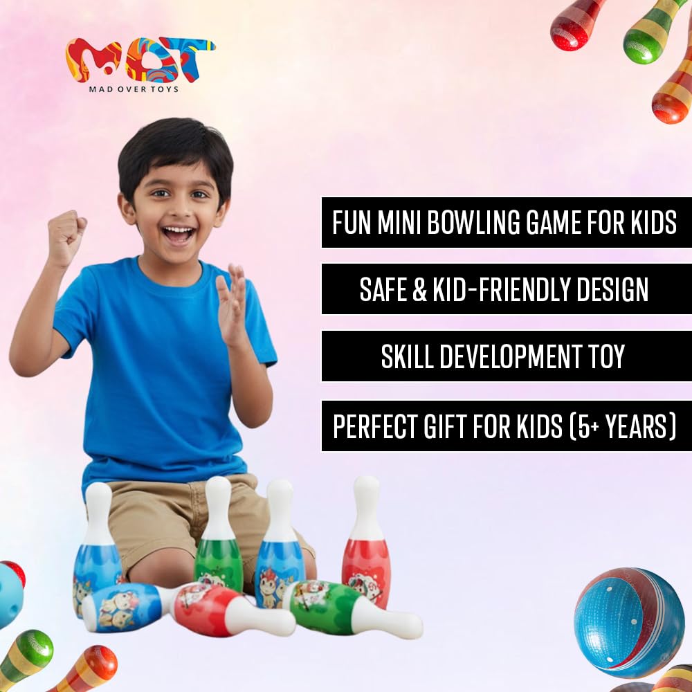 Mad Over Toys Mini Bowling Game Set