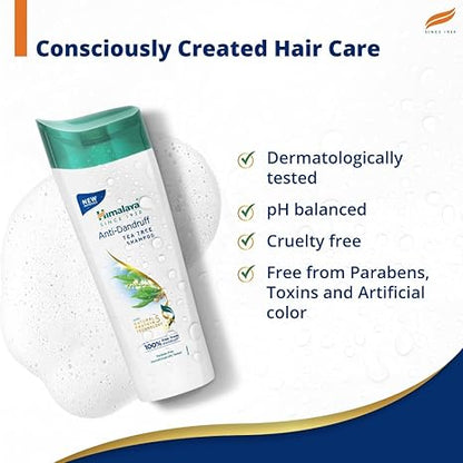 Himalaya Anti Dandruff Shampoo With Tea Tree - PUSHMYCART