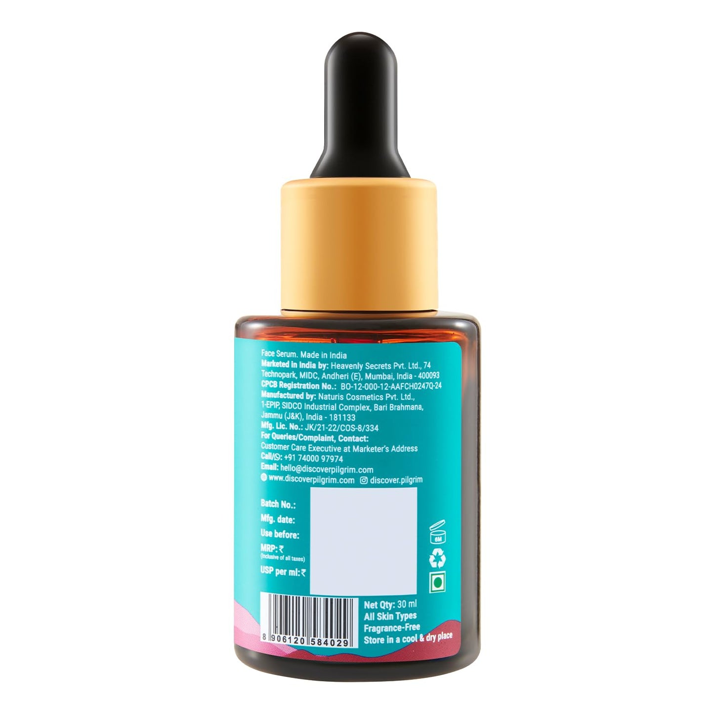 Pilgrim French Red Vine Face Serum with Peptides & Hyaluronic Acid