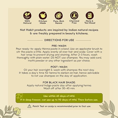 Nat Habit - Fresh Ready To Apply Henna Paste