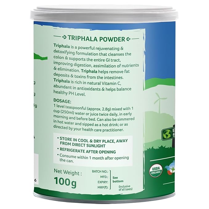 Organic India Triphala Powder box Powder - PUSHMYCART