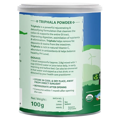 Organic India Triphala Powder box Powder - PUSHMYCART