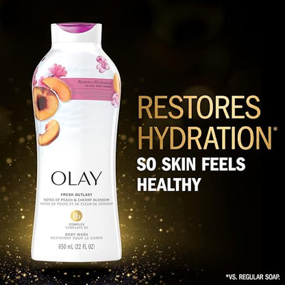 Olay Fresh Outlast Body Wash Peach & Cherry Blossom