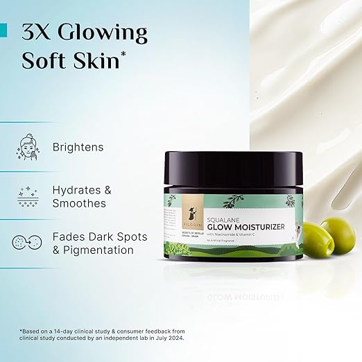 Pilgrim Squalane Glow Moisturizer With Niacinamide & Vitamin C