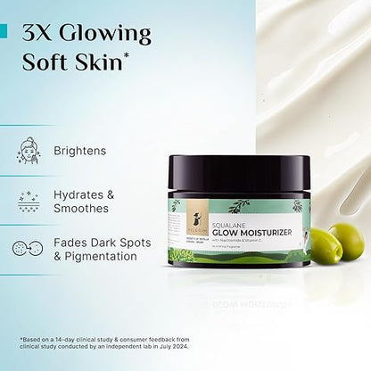 Pilgrim Squalane Glow Moisturizer With Niacinamide & Vitamin C