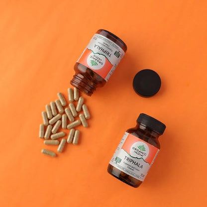 Organic India Triphala Capsule bottle - PUSHMYCART