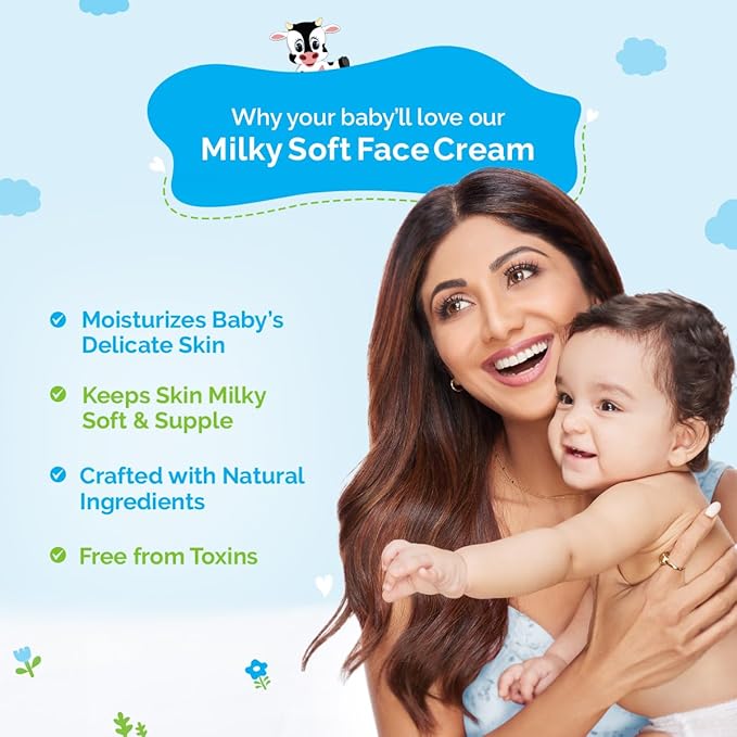 Mamaearth Milky Soft Natural Baby Face Cream - PUSHMYCART