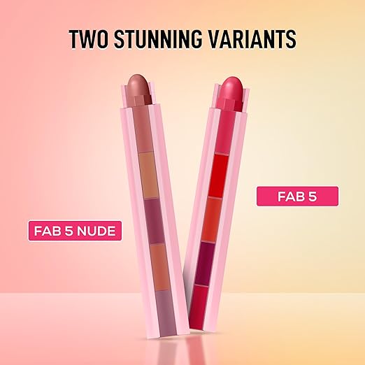 RENEE Everyday Fab 5 5-in-1 Nude Matte Lipstick