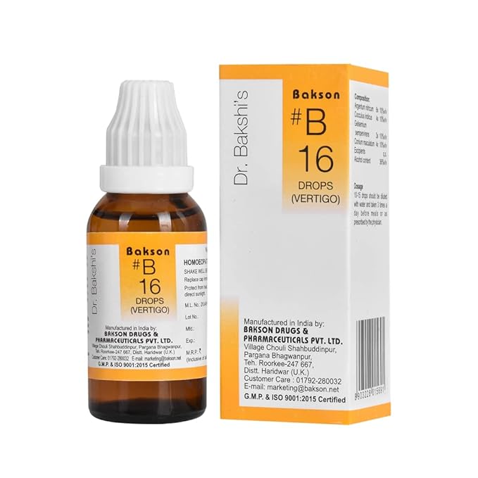 Bakson's B16 Vertigo Drop 30ml