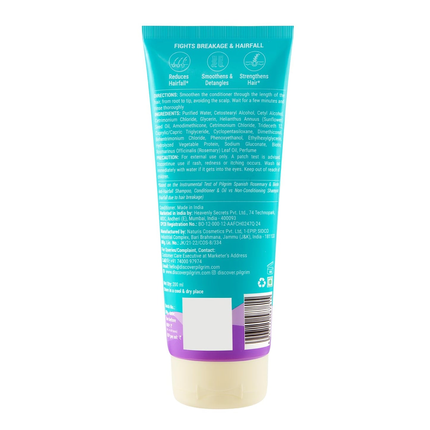 Pilgrim Spanish Rosemary & Biotin Anti Hairfall Conditioner