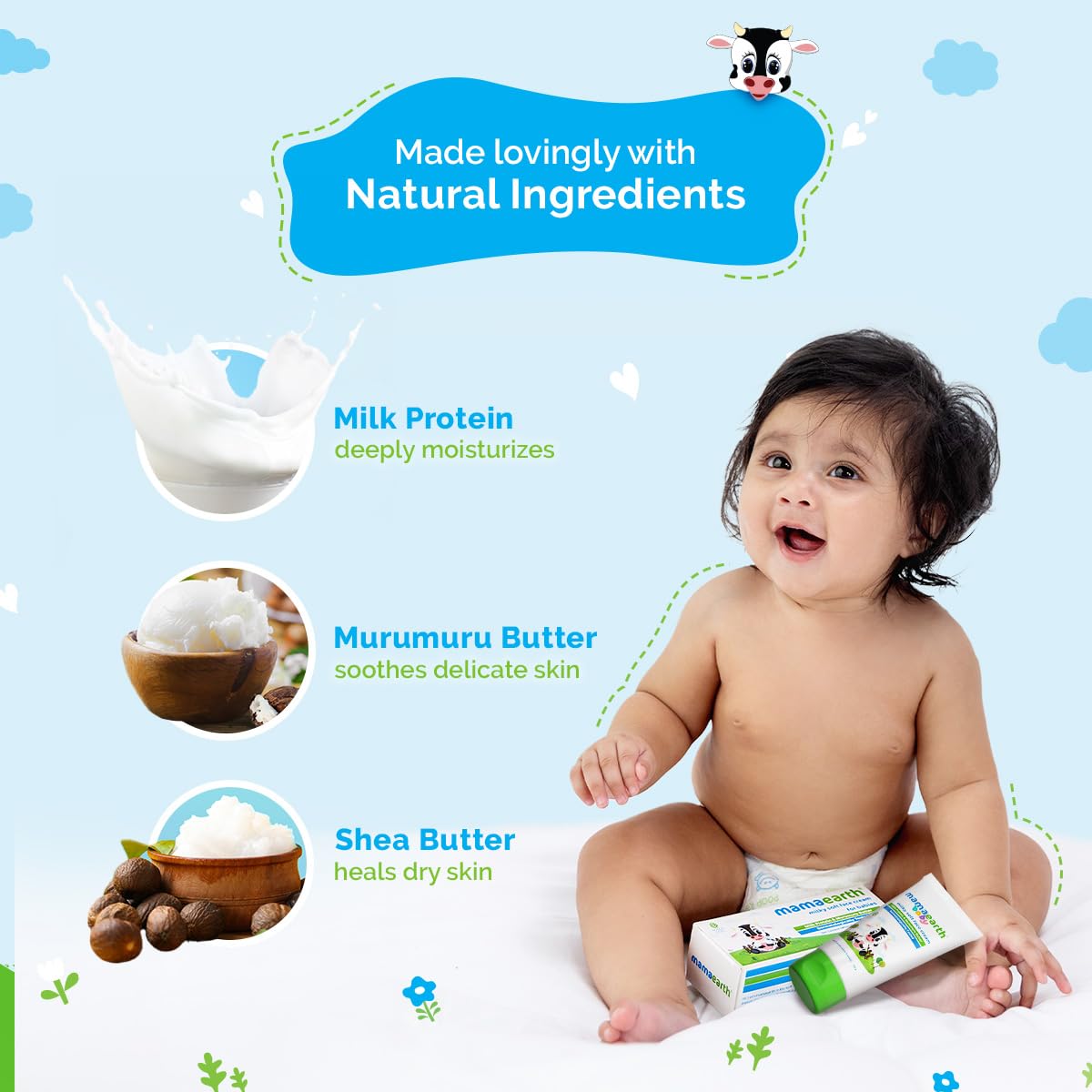 Mamaearth Milky Soft Natural Baby Face Cream - PUSHMYCART