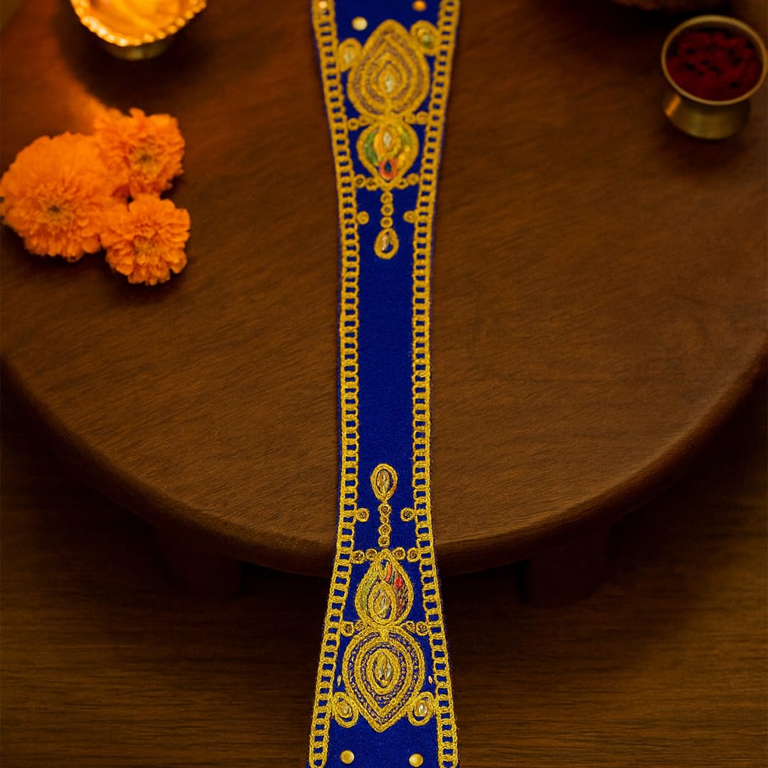 Ganpati Shela with Moti Work Inch Handcrafted Dupatta
