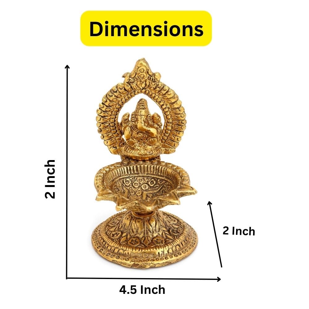 Collectible India Ganesha Diya Oil Lamp