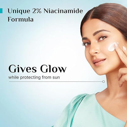 Pilgrim 2% Niacinamide Glow Sunscreen SPF 50 ++++ with Spanish Squalane
