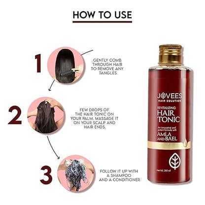 JOVEES HERBAL – Revitalizing Hair Tonic (Amla & Bael)