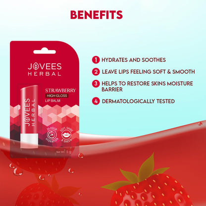 Jovees Strawberry High Gloss Lip Balm