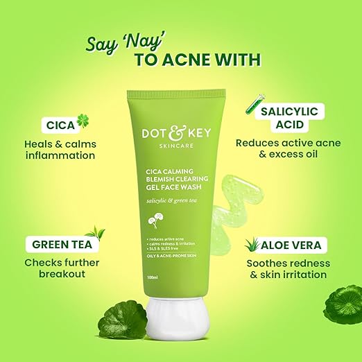 Dot & Key Cica Calming Blemish Clearing Gel Face Wash