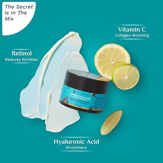 Pilgrim Rerinol Night Cream with Vitamin C & Hyaluronic Acid