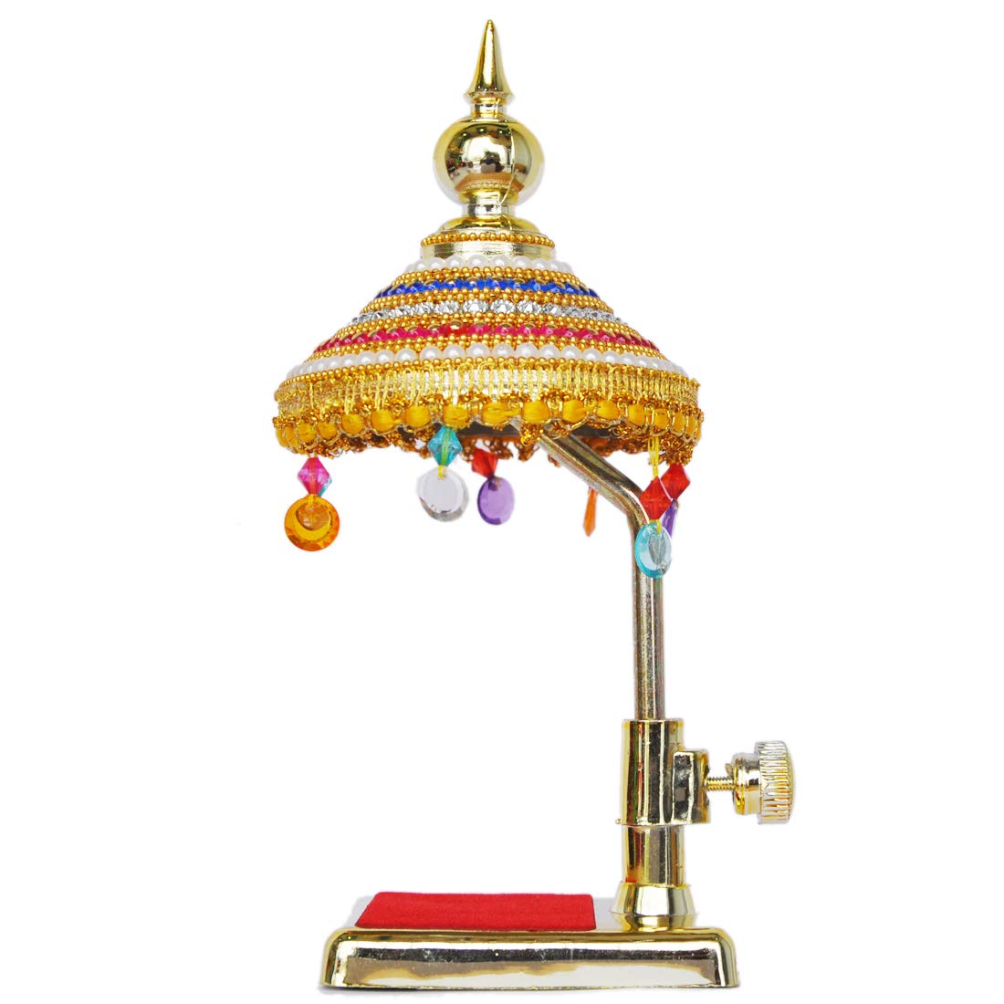 Acrylic with golden color plated Decorative Diamond Studded Umbrella