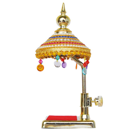 Acrylic with golden color plated Decorative Diamond Studded Umbrella