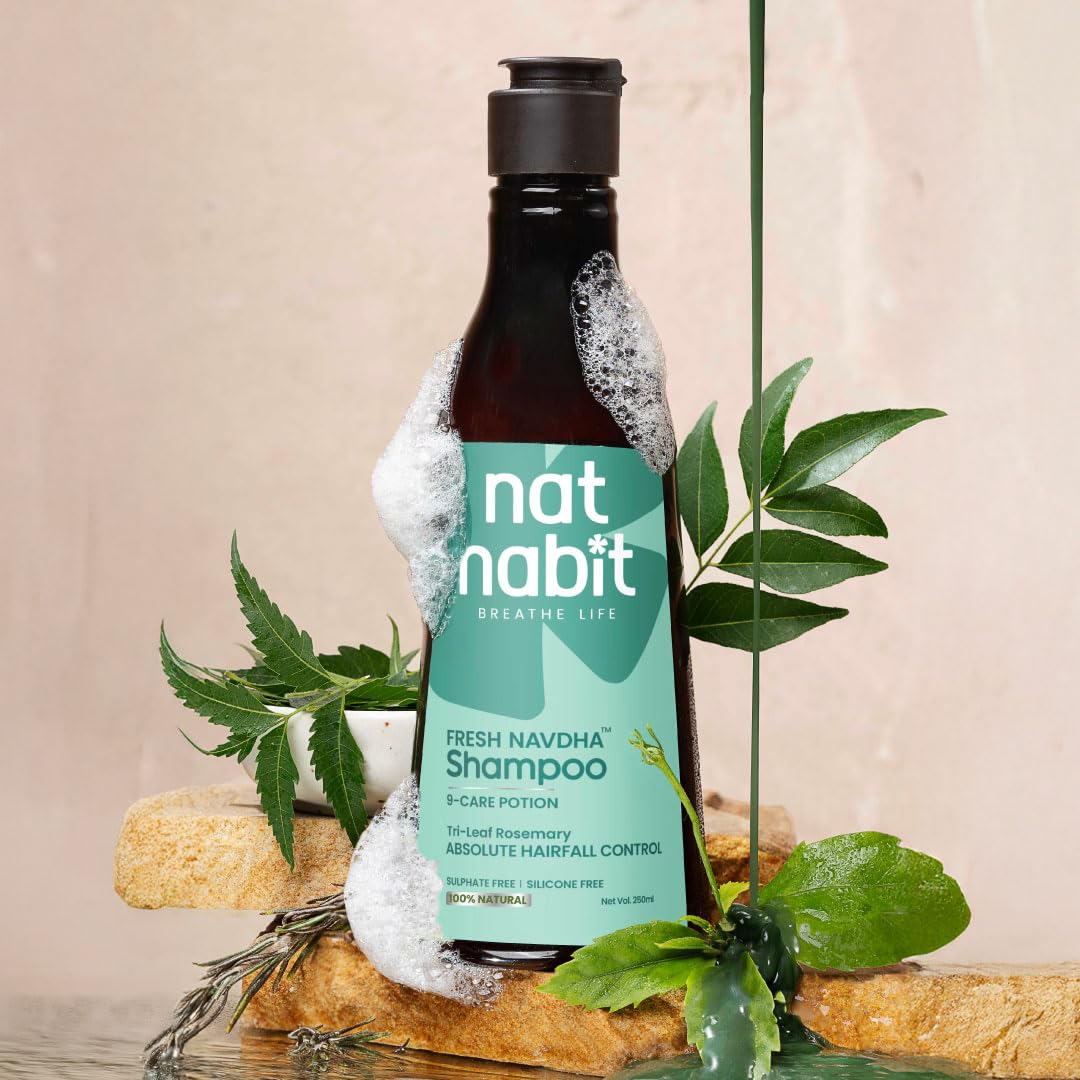 Nat Habit Tri-Leaf Rosemary Navdha Shampoo