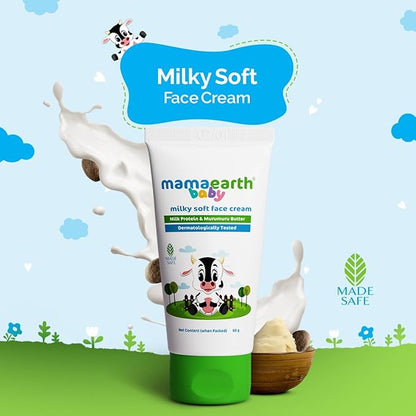 Mamaearth Milky Soft Natural Baby Face Cream - PUSHMYCART