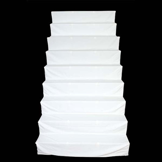 Giri Golupadi Cloth Cover 9T| 9R  Regular White | Kolu Steps Cover| Navratri Golu Stand Cover| Assorted Colour