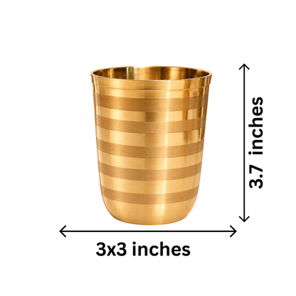 Mahita Collections Brass Glass for Serving Water 182g