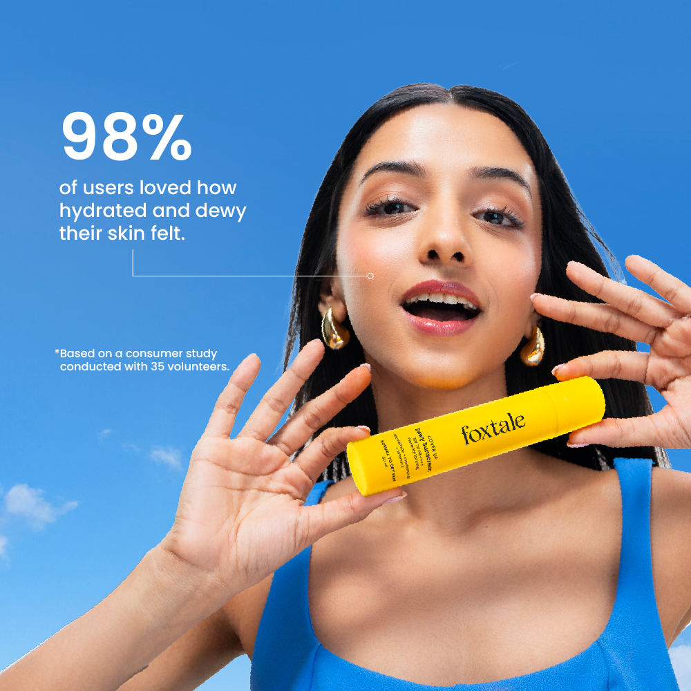 Foxtale Dewy Sunscreen SPF 70 PA++++ with Niacinamide – 50 ml