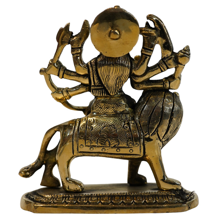 Brass Durga Mata Sacred Religious Statue 737g