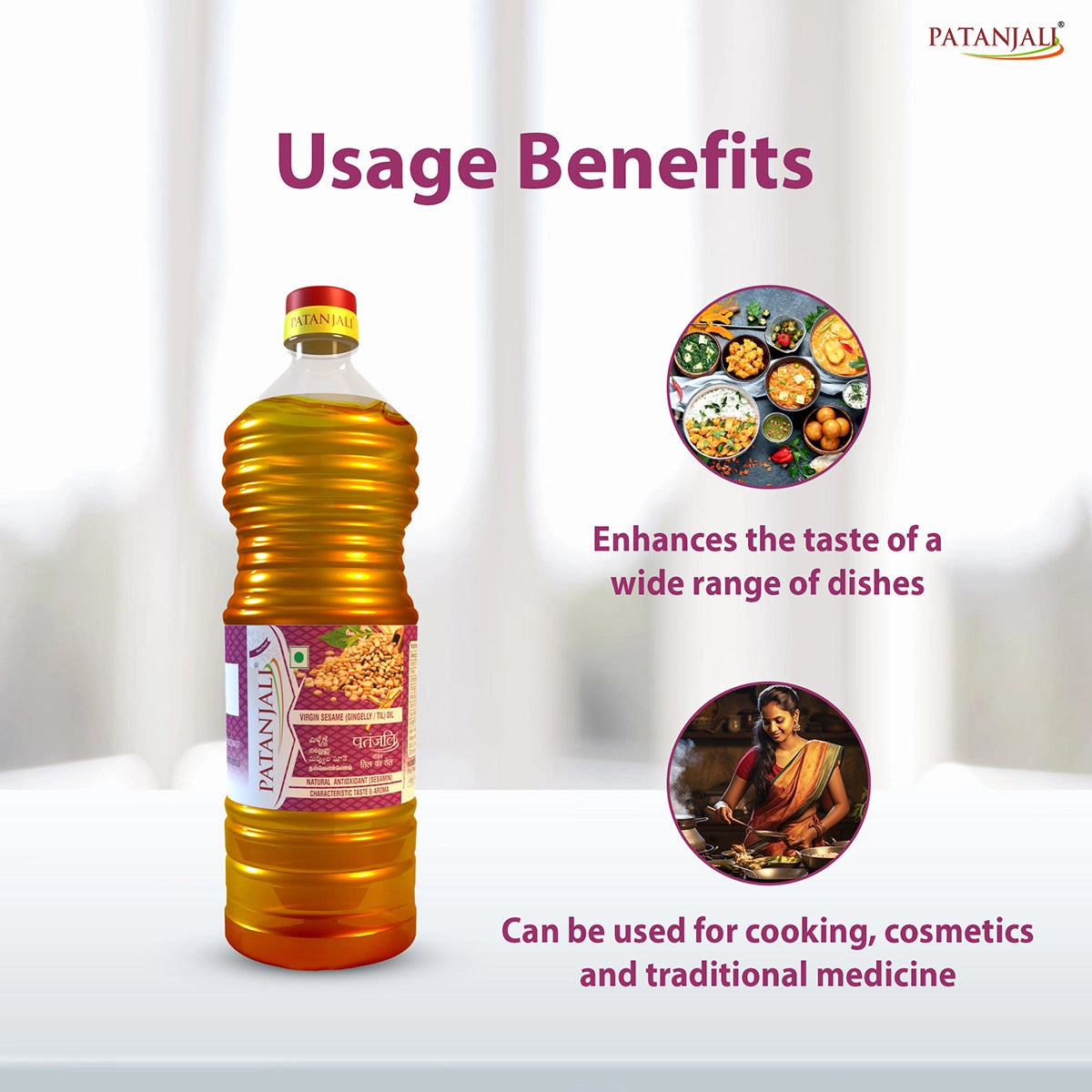 Patanjali Pure Sesame oil 1 ltr