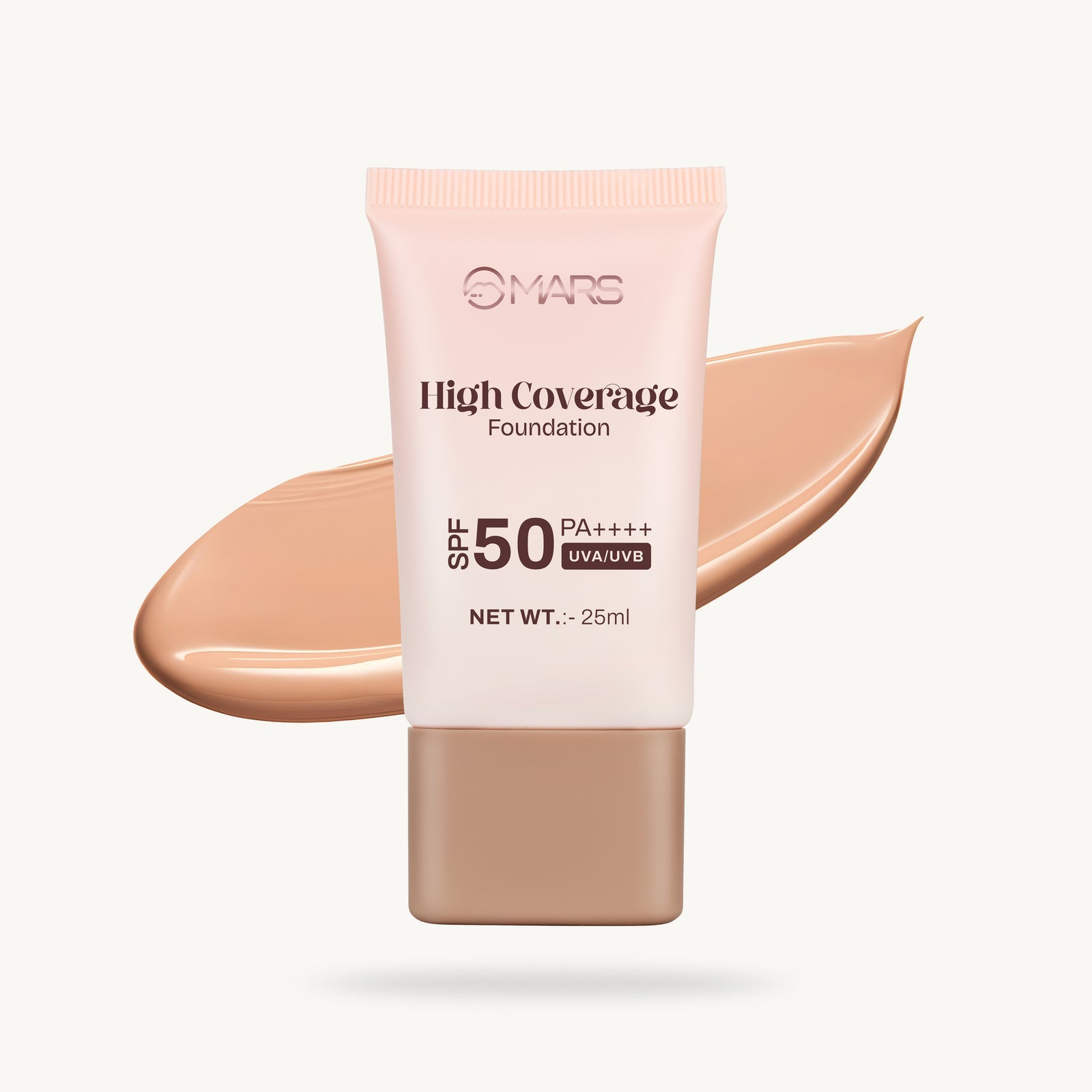 Mars High Coverage Foundation in a Tube | SPF 50PA++++ UVA/UVB