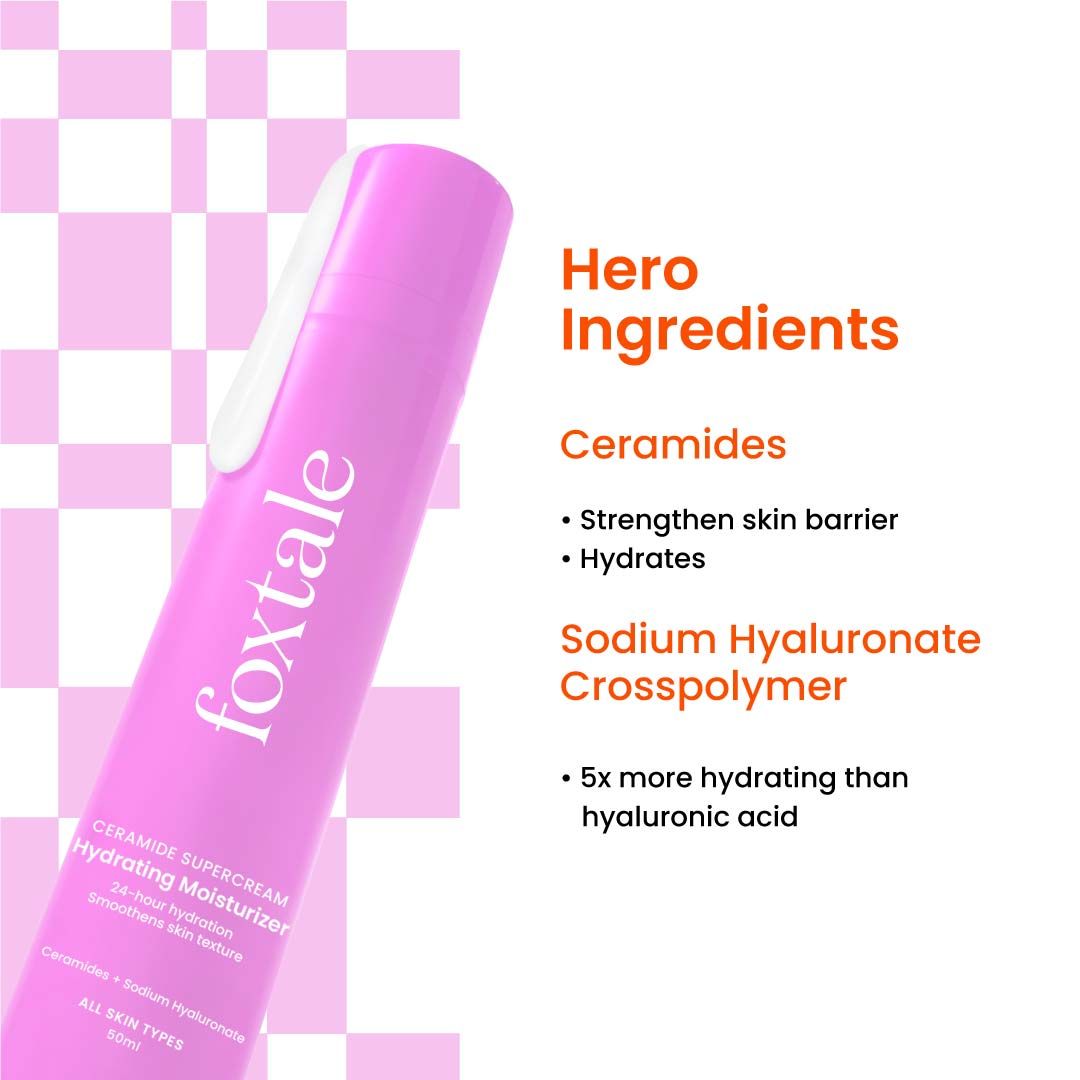 Foxtale Ceramide Supercream Hydrating Moisturizer – 50 ml