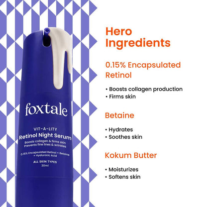 Foxtale 0.15% Encapsulated Retinol Night Serum