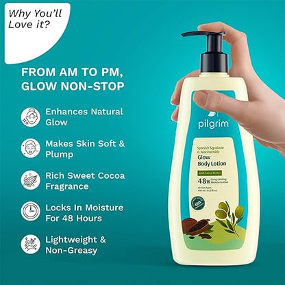 Spanish Squalane & Niacinamide Glow Body Lotion With Cocoa Butte